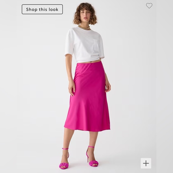 NWT J.Crew Gwyneth slip skirt in BURGUNDY - Picture 1 of 4